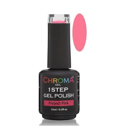 Chroma Gel 1 Step Gel Polish 15ml - Project Pink - Gel Nail Polish