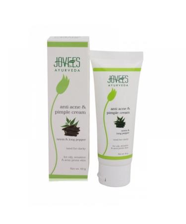 Jovees Ayurveda Neem & Long Pepper Anti Acne & Pimple Cream 60g (Pack Of 2)