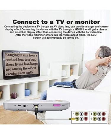 Electronic Reading Aid Digital Magnifier Portable Video Magnifier Reading Aide for Low Vision with 4.3 Inch Monitor for Reading Aid - Buy Online on GoSupps.com