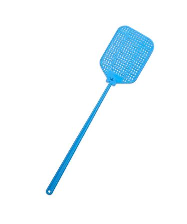 ELLE Fly SWATTER Flexible Strong Manual SWAT with Long Handle Summer Colors (Blue)