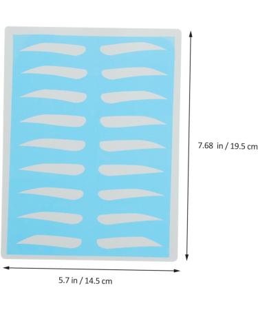 minkissy 8 Pairs Tools Stencils For Eyebrow Shaping Eyebrow Practice Skin Thrush Card Shaping - Buy Online on GoSupps.com