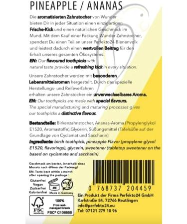 Wonder Toothpick - Flavoured Chewing Gum Toothpicks for Fresh Breath and Teeth Cleaning On-the-Go - Pineapple Flavored, Sugar-Free, Vegan - Buy Online on GoSupps.com