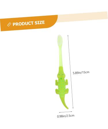 Mobestech 40 Pack Small Crocodile Cartoon Toothbrushes for Kids - Toddler Tooth Cleaning Brushes for Ages 2-4 - Buy Online on GoSupps.com