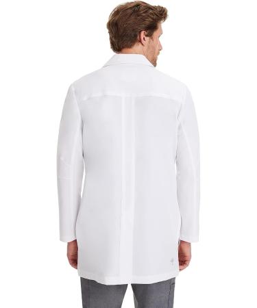 Healing Hands Logan Men's Lab Coat - White Modernist Collection | 6-Pocket Mid Length 5100 | Medium - Buy Online on GoSupps.com