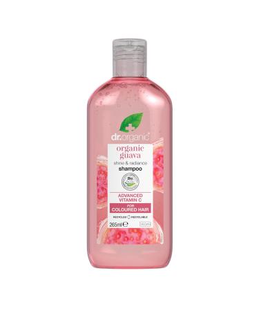 Dr Organic Guava Shampoo Vitamin C Natural Vegan Coloured Hair Cruelty Free Paraben & SLS Free 265ml Guava 265ml - Buy Online on GoSupps.com