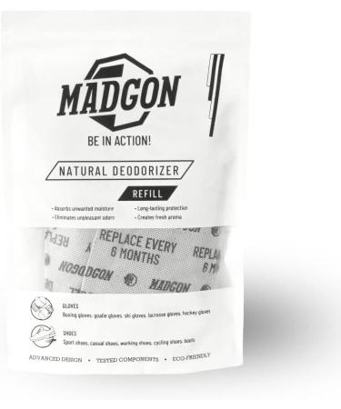 Madgon Odor Remover for Shoes & Gloves - 4 Varieties Deodorizer with Activated Carbon | Fresh & Pleasant Smell - Buy Online on GoSupps.com