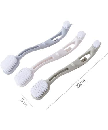 Home Shoes Brushes Double Head Portable Shoes Cleaning Tools Shoe Brush Sneakers Washing Brushes Long Handle Plastic Household Cleaner Bathroom Tool Brush(Apricot) - Buy Online on GoSupps.com