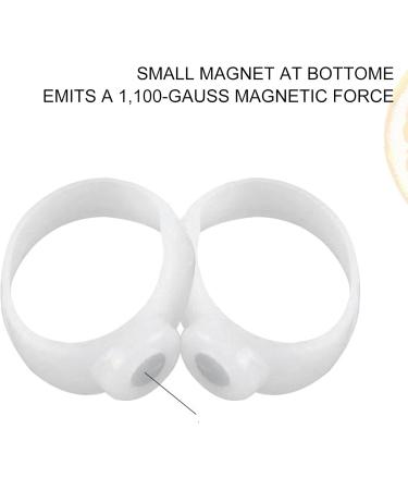Filfeel Magnetic Toe Rings - 10 Pairs Silicone Weight Loss Patch for Women - Highly Elastic & Soft - Transparent White - Buy Online on GoSupps.com