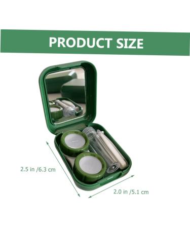 Solustrie Small Contact Lens Container with Mirror - Travel-Friendly Korean Organizer for Colored Contact Lenses - Durable Plastic Case for International Shipping - Buy Online on GoSupps.com