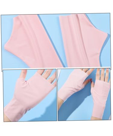 Healeved 4 Pairs Ice Silk Nail Gloves Sun Block Driving Gloves Outdoor Gloves Gel Gloves for Sun Protection for Women Nail Light Nail Art Supplies Miss Pink Sleeve Nylon - Buy Online on GoSupps.com