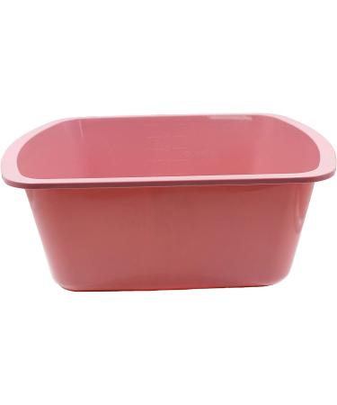 Pack of 2 Portable Rectangular Plastic Wash Basin, 6 Quarts with Graduations - Rose - Buy Online on GoSupps.com