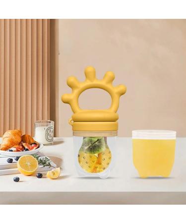 Freshy Toothed Pacifiers & Silicone Fruit Bite Toys | Safe Silicone Teething Solutions for Kids 9+ Months | Firulab Yellow - Buy Online on GoSupps.com