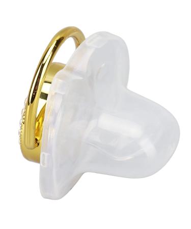 Buy Golden Silicone Baby Pacifier with Rhinestone Nipple - Perfect for Bathing | International Shipping - Buy Online on GoSupps.com