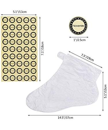 Noverlife 200PCS Large Clear Plastic Disposable Booties for Paraffin Wax Therapy - Foot Covers for Spa Treatment - Buy Online on GoSupps.com