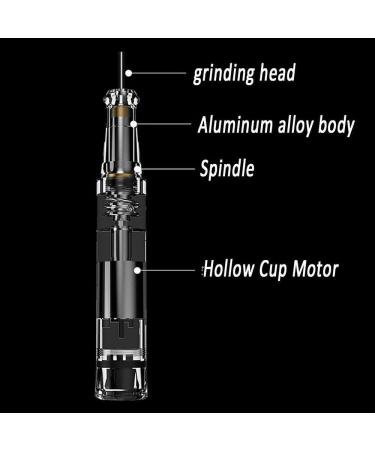 Electric Nail Drill File Cordless Portable 40000RPM Nail Drill Kit Toenail Grinder Manicure Pedicure Polishing Shape for Home Salon Use (Color : Silver) - Buy Online on GoSupps.com