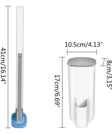 Disposable Toilet Cleaning Brush Long Handle Toilet Bowl Cleaner Wand Bathroom Toilet Bowl Scrubber Easy to Replace Toilet Bowl Cleaner Wand Disposable - Buy Online on GoSupps.com