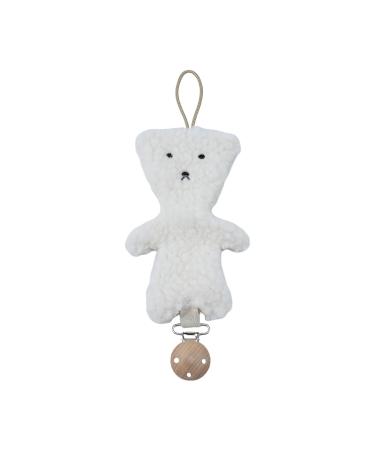 Ruwshuuk Baby Schnuller Clip | Plush Bear Pacifier Holder & Toy | Soothing Clip for Boys & Girls | International Shipping Available - Buy Online on GoSupps.com