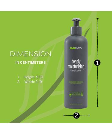 Edge Entity Peppermint & Aloe Vera Conditioner | Moisturizing Treatment for Kinky Curly Coily Hair (4A-4C) - 8 oz - International Shipping Available - Buy Online on GoSupps.com