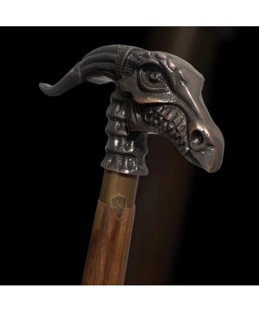 Rj.Artis Gentlemen Walking Stick Antique Dragon Head Handle Nautical Wooden Walking Cane Dragon Walking Stick - Buy Online on GoSupps.com