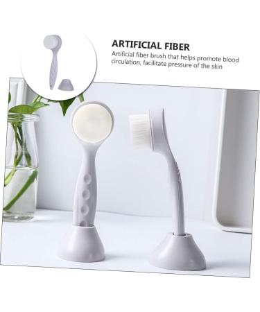minkissy Manual Face Brush Hand Tools Brush Cleaner Tool Skincare Tool Handheld Scrubber Wash Makeup Scrubber Pore Deep Cleansing Brush Facial Brush with Holder Skin Care Brush Base Handle - Buy Online on GoSupps.com