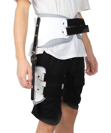 FoRes Hip Joint Protect Tool Hip Sprain Protection Tools Size Of The Waist and Legs Is Adjustable with Adjustable Bending Angle for Fix Surrounding Soft Tissue (Size : Right leg)