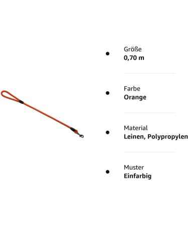 High-Quality Orange Rope Dog Leash 10mm - 0.70m 27 Colors 7 Lengths - International Shipping - Buy Online on GoSupps.com