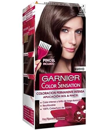 Garnier Color Sensation Dye 5.0 Luminous Chestnut - 200g | Long-Lasting Results - Buy Online on GoSupps.com