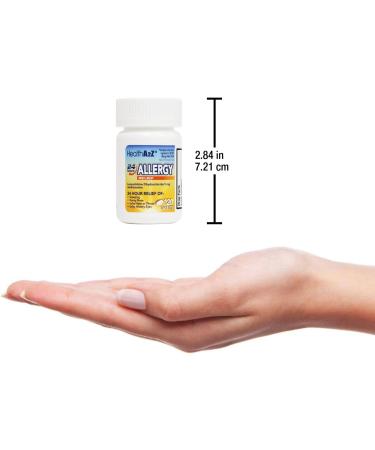 HealthA2Z Allergy Relief | Levocetirizine Dihydrochloride 5mg | 24 Hours | Antihistamine | Relief from Sneezing Runny Nose Itchy Nose and Eyes (120 Counts) - Buy Online on GoSupps.com