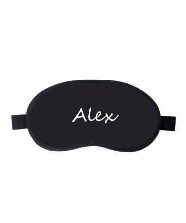 Personalized Name Sleep Mask Custom Eye Mask for Sleeping Black Soft Blackout Sleep Eye Masks for Women Men Good Sleep for Night Sleeping Travel Office Nap Elastic Cord  Strap Sleeping Mask Custom Name