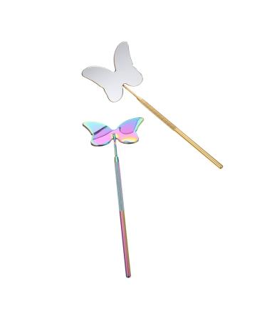 FRCOLOR 8 Pcs Eyelash Inspection Mirror Set - Handheld Lash Extension Tool Stainless Steel Beauty Accessory for Eyelash Grafting & Checks - Buy Online on GoSupps.com