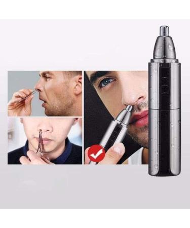 Nose Hair Trimmer Clipper - Professional Painless Facial & Eyebrow Hair Trimmer for Men & Women | Waterproof Dual Edge Blades | Easy Cleaning Razor Kit - Buy Online on GoSupps.com