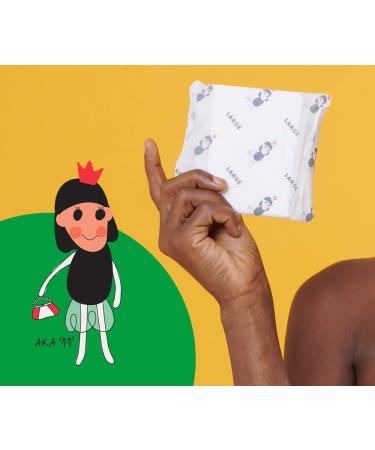 Winged Women's Sanitary Pad (Large) Unscented - Korean Absorbent Regular Size Napkins - Buy Online on GoSupps.com