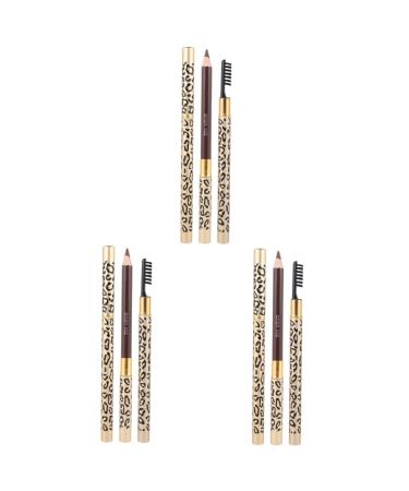 Angoily 6 Pcs White Eyeliner Black Eyeliner Double Head Eyebrow Pencil Makeup Pen Bicuspid Miss Eyebrow Gel 1 count (Pack of 1) As Shownx3pcs