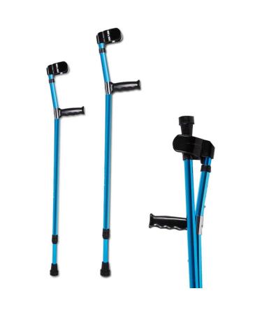 1/2Pcs Adjustable Forearm Elbow Underarm Crutches Walking/Stick Lightweight Folding Sticks Aluminum Walking Support Cane for Adult/Kid 2pack