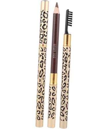 FRCOLOR 6Pcs Waterproof Eyeliner Eyebrow Pencil Dark Brown Highlighter Eyeliner Pencil Leopard Pencil Brown Eyebrow Pencils Makeup Pen Wooden Madam Leopard Print - Buy Online on GoSupps.com