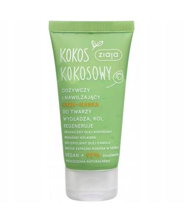 ZIAJA ZIAJA COCONUT COCONUT NOURISHING AND MOISTURIZING FACE CREAMMASK 50ML