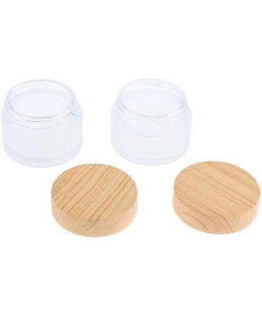 B Blesiya 4 Pieces 50g Empty Glass Cream Jars - Ointment & Cosmetic Containers with Screw Lid for International Shipping - Buy Online on GoSupps.com