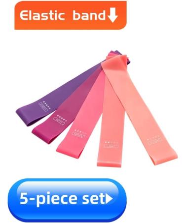 Buy Squat Stretching Band Set - Yoga Resistance Circle & Fitness Elastic Bands in Light Pink Deep Pink Rose Red & Purple | Unisex | International Shipping - Buy Online on GoSupps.com