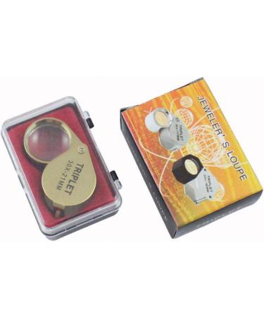 Magnifying Portable 30X Power Jewelers Magnifying Glass Gold Eye Loupe Jewelry Store Mini Magnifier 42x25x18 Mm (Color : A) Made in China - Buy Online on GoSupps.com