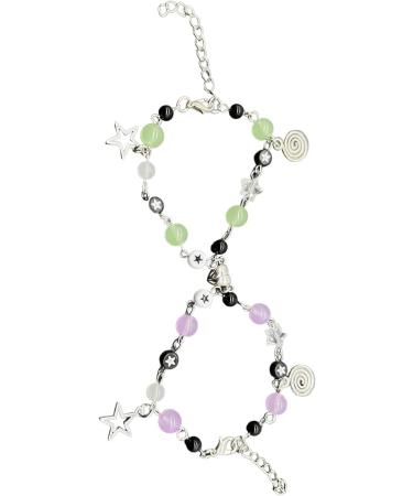 Buy OralGos Practical Magnetic Clasp Acrylic Alloy Bangle Bracelet - Comfortable Beaded Chains for Stylish Fashion - Buy Online on GoSupps.com