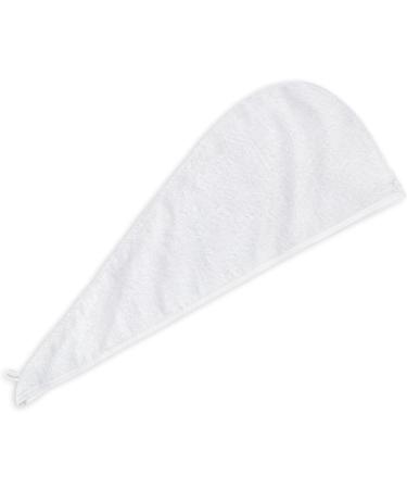 LIEBLINGS Ding Cotton Hair Turban - 100% Quick-Drying Hair Towel for Long Hair | White 70x26 cm | International Shipping Available - Buy Online on GoSupps.com