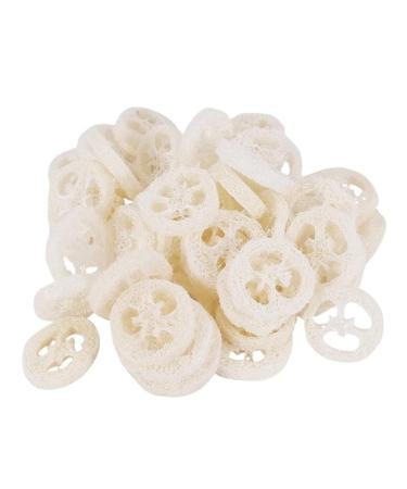 Loofah Sponge  Natural Loofah Slices for Soap Making  50 Pieces of Natural Loofah Sponges  Organic Soap Making Products  Loofah Slices  Loofah Natural Loofah Soap  Cleaning Supplies  Sponge