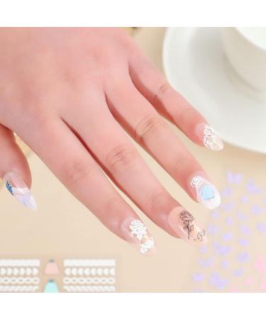 5D Beauty Tools Embossed Decal Nail Art Decoration Nail Enhancement Sticker False Nail Sticker Embossed Nail Paste(Type L) - Buy Online on GoSupps.com