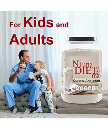 NI UNA DIETA MAS Protein Powder for Kids and Adults - Vanilla Flavor, Reduces Abdominal Fat & Stops Food Cravings - Buy Online on GoSupps.com