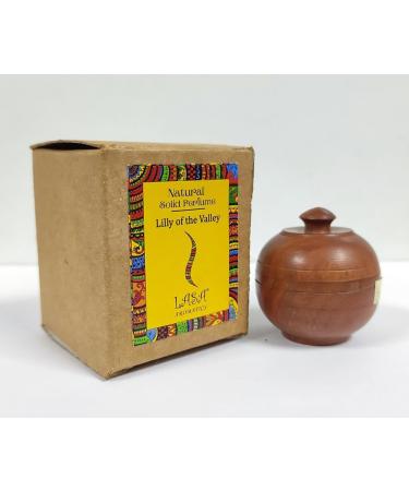 ANANYA FASHION & CRAFTS HUB Lilly of the Valley Natural Solid Perfume Beeswax Long Lasting Body Fragrance Balm Solid State Eau De Perfum in Wooden Jar 6 gm - Buy Online on GoSupps.com