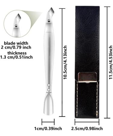Double Head Cuticle Trimmer with Pusher Stain Steel Cuticle Trimmer for Manicure and Pedicure Jaw Sharp Cuticle Nip Scissors Cuticle Remover Tool with Storage for Trim Nail and Dry Skin - Buy Online on GoSupps.com