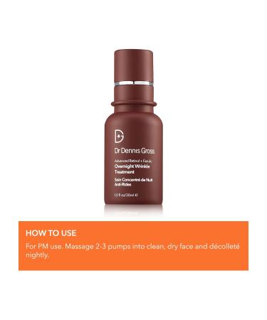 Dr. Dennis Gross Advanced Retinol + Ferulic Overnight Wrinkle Treatment - 1 oz - Buy Online on GoSupps.com