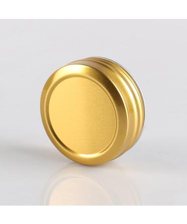 Shop 24-Piece Set: 30ml Gold Aluminum Jars with Screw Caps - Ideal for Cosmetics & Storage - Buy Online on GoSupps.com