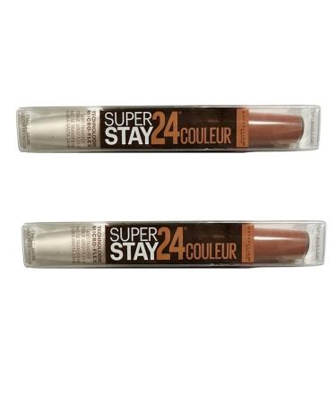 Maybelline SuperStay 24 2-Step Liquid Lipstick Coffee Edition Caramel Crush 320 - Pack of 2 - Buy Online on GoSupps.com