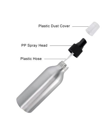 Uheng 10 Pack 1oz Aluminium Fine Mist Spray Bottles - Refillable Perfume Atomizer Essential Oil Cosmetic Travel Container - Black - 30ML - Pack of 10 - Buy Online on GoSupps.com